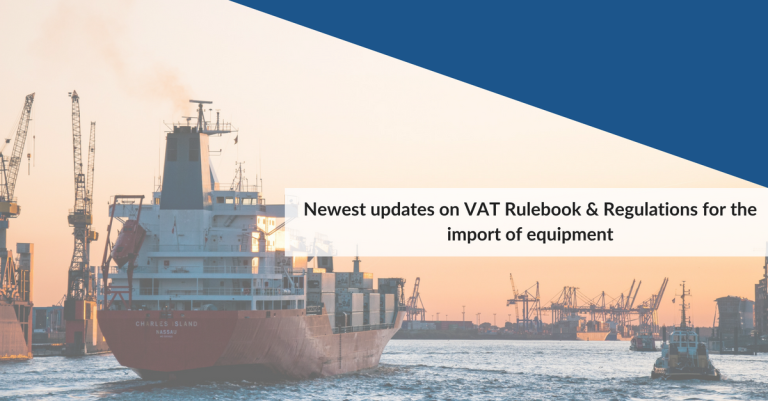 VAT Rulebook & Regulations for the import of equipment