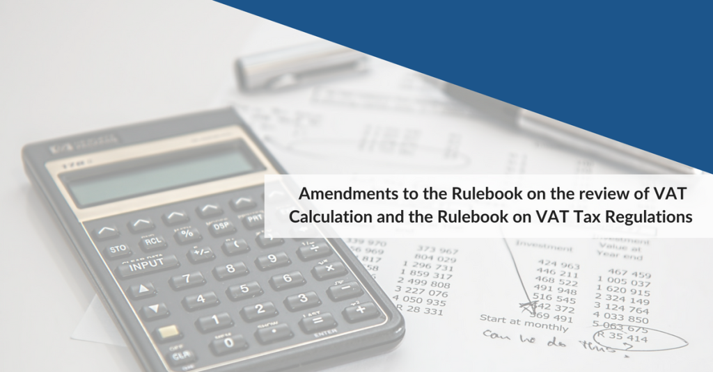 VAT Rulebook Amendments