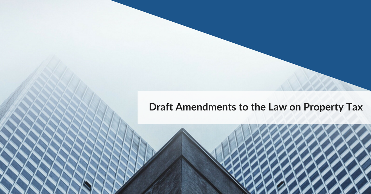 Draft Amendments to the Law on Property Tax