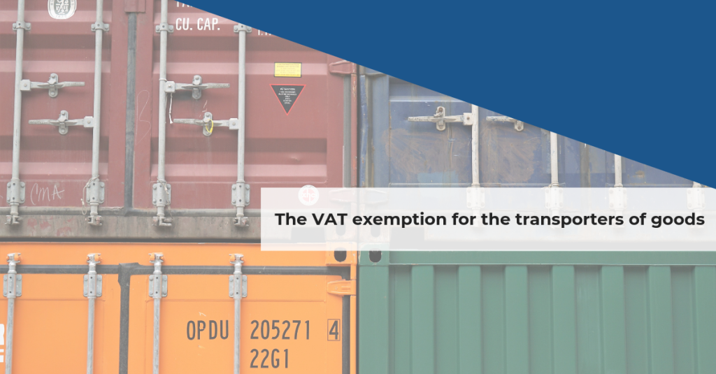 VAT exemption transportation of goods