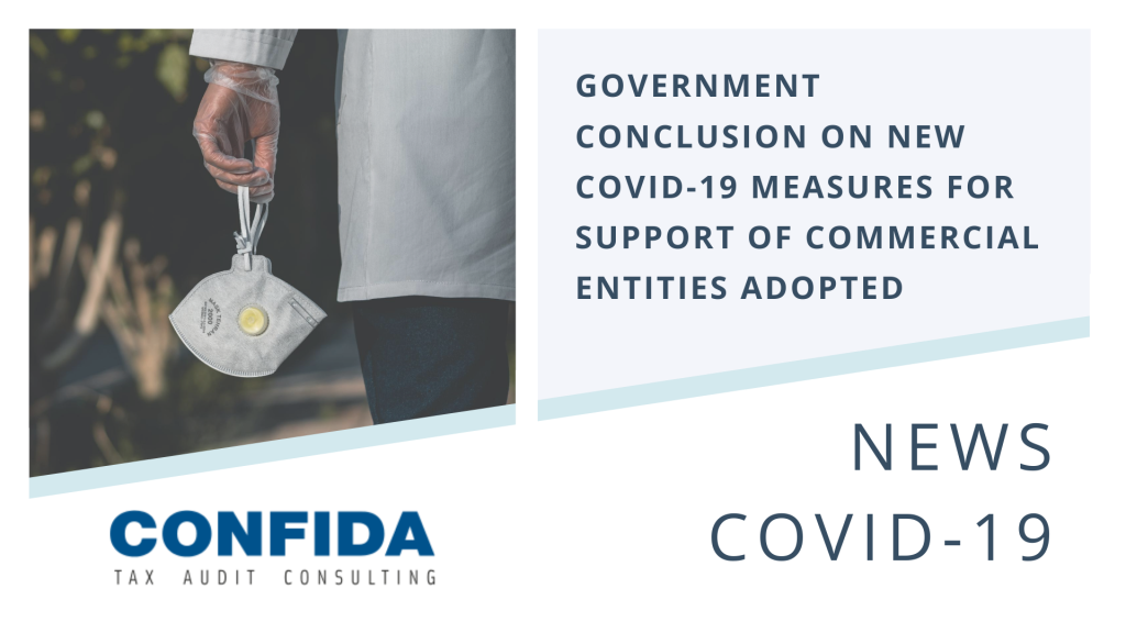Government Conclusion on New COVID-19 Measures for support of Commercial Entities Adopted