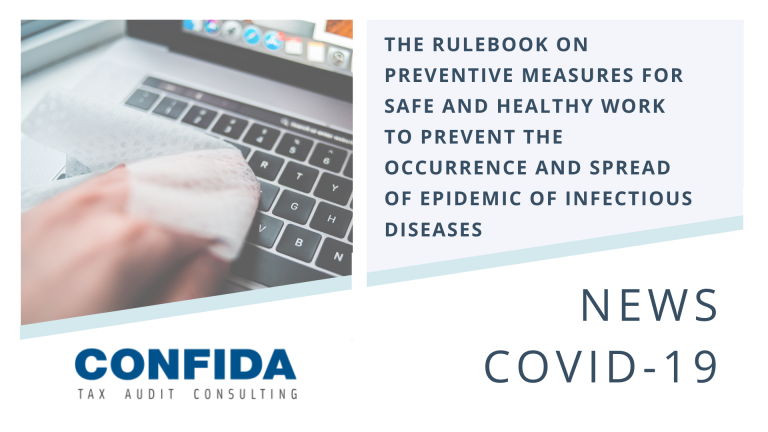 The Rulebook on Preventive Measures for Safe and Healthy Work to Prevent the Occurrence and Spread of Epidemic of Infectious Diseases